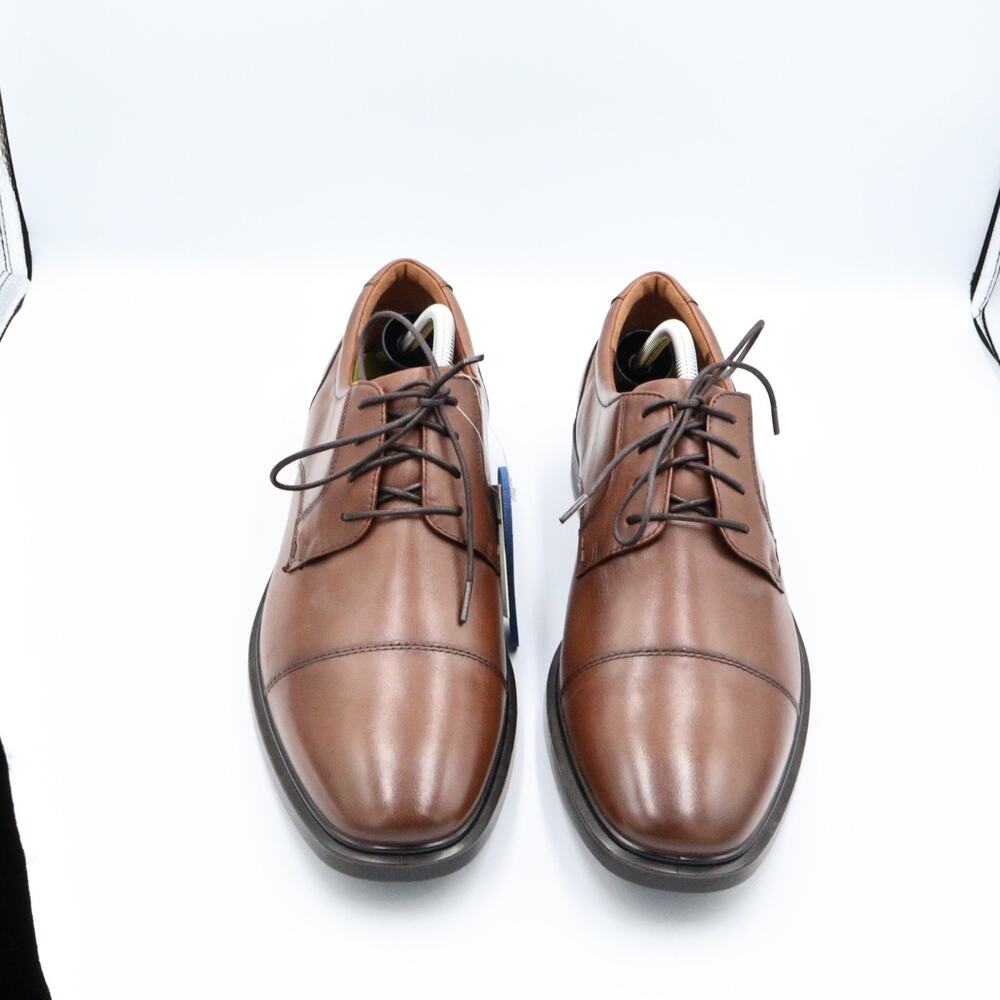 Florsheim Forecast 12191 Men's Size 11M Brown Leather Waterproof Cap Toe Oxford